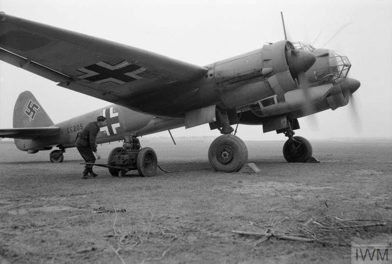 Captured Junkers Ju 88A-4 at Collyweston 