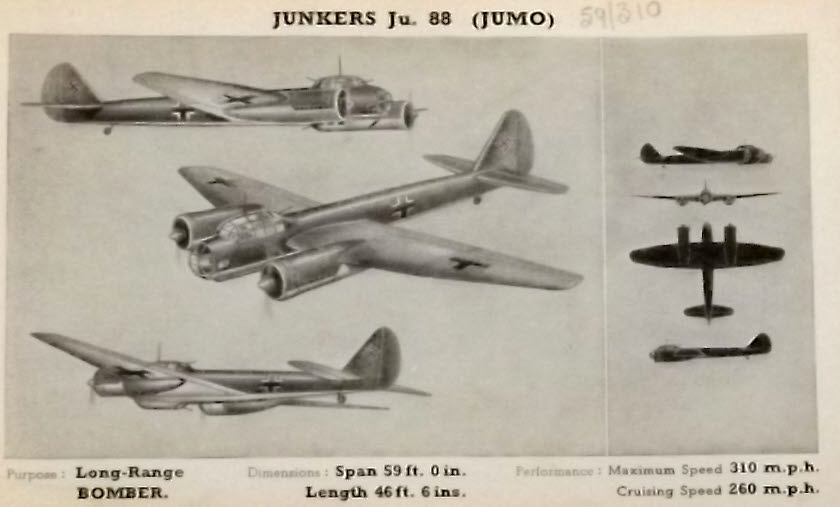 Junkers Ju 88 from RAF Identification Guide 