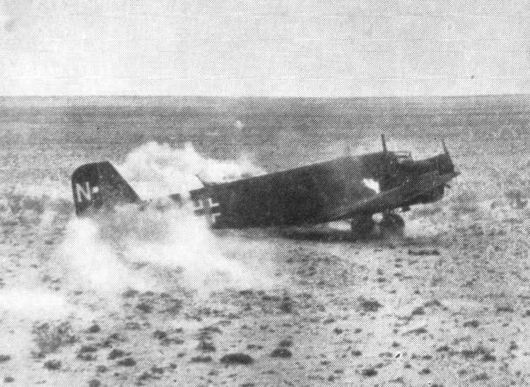 Junkers Ju 52 with engine on fire