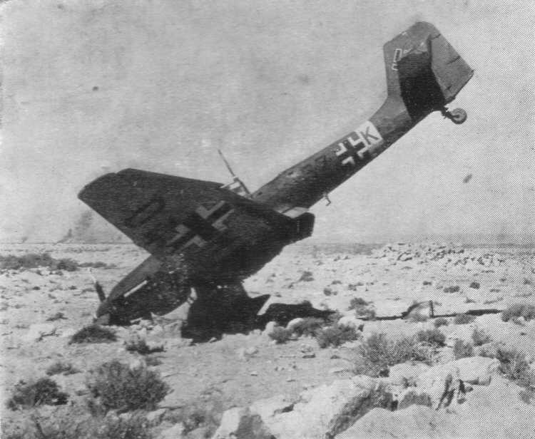 Junkers Ju 87 Stuka crashed in the desert 