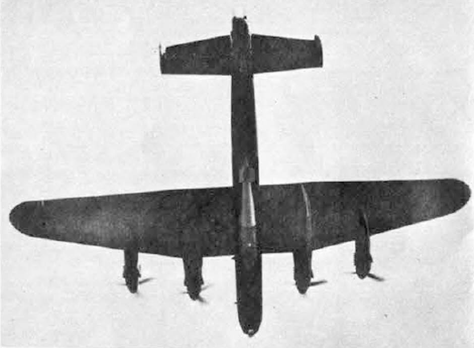 Avro Lancaster Mk.III with 'Grand Slam' from below 