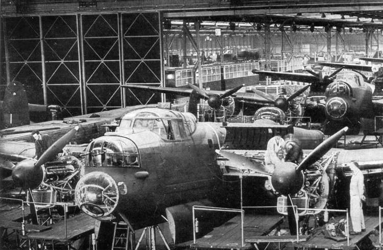 Avro Lancaster under Construction 