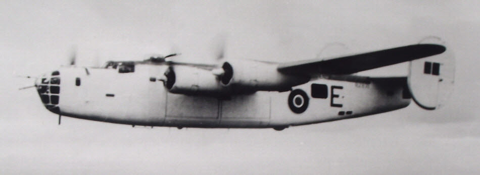 Close-up of Liberator 'E' of No.120 Squadron 