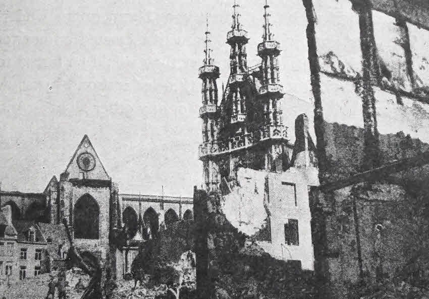 Ruins of Louvain Cathedral, 1914 