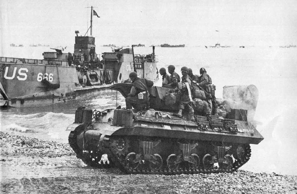 M10 GMC 'Hellcat' arriving at Normandy 
