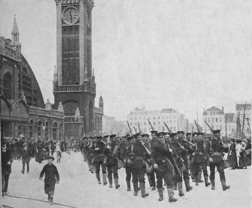 Royal Marines at Ostend, August 1914 