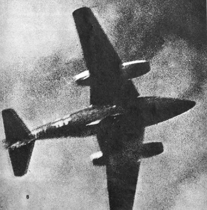 Messerschmitt Me 262 from above 