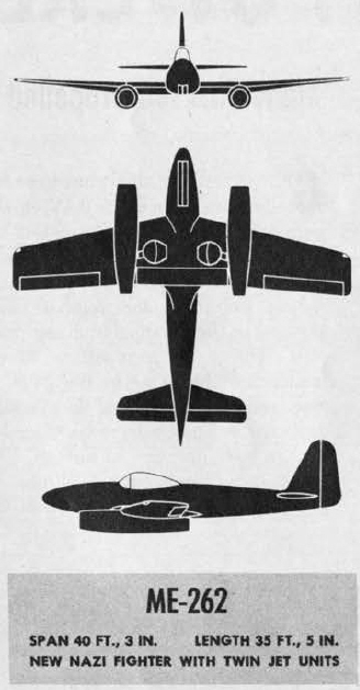 Plans of Messerschmitt Me 262 