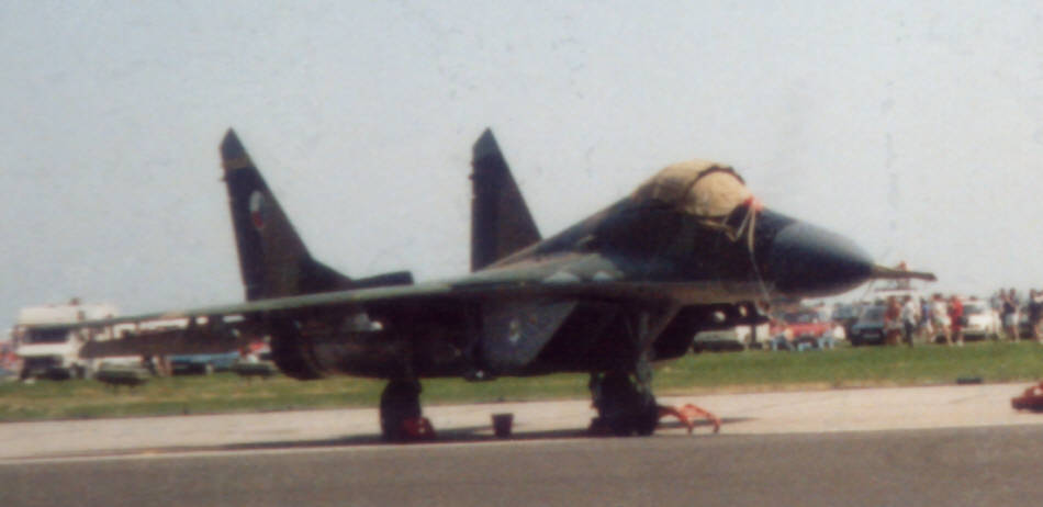 Mig-29 "Fulcrum" with cockpit covered 