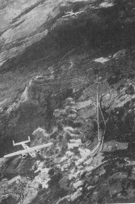 North American B-25 Mitchells over Sicily 