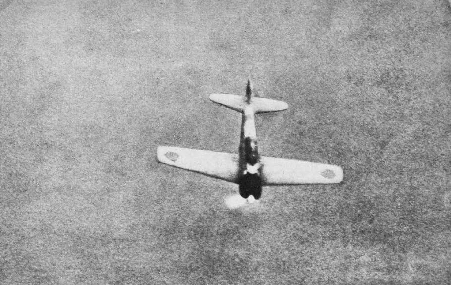 Mitsubishi A6M3 Zero from above 