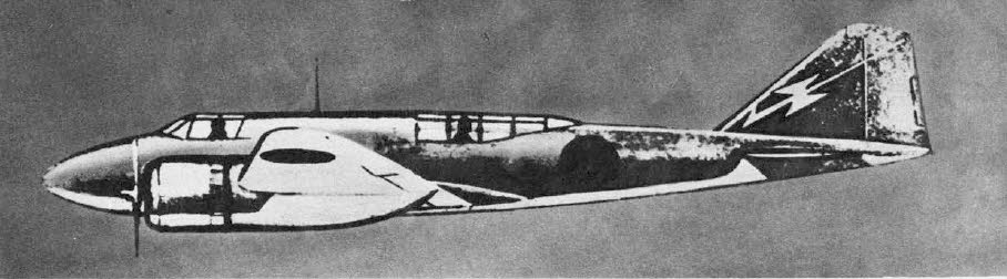 Side Sketch of Mitsubishi Ki-46 'Dinah' 