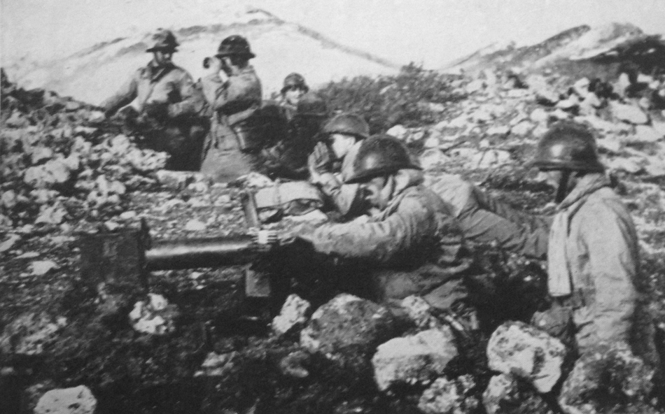 Moroccan Machine Gunners, Fifth Army, Italy, 1944  