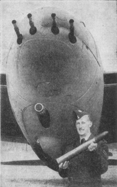 Nose of Mosquito FB XVIII showing the big gun 