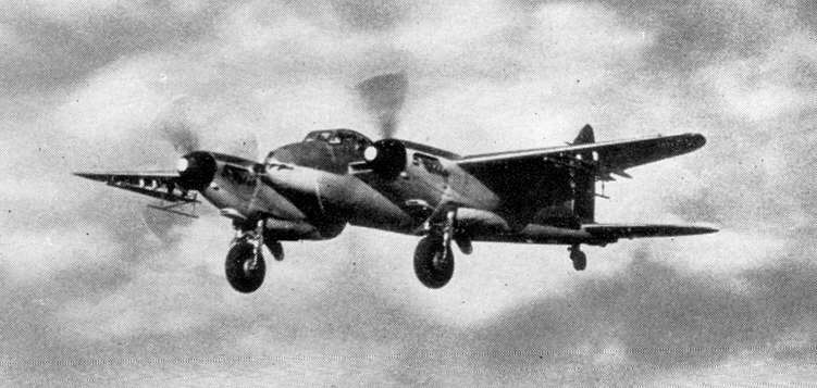 Coastal Command Mosquito coming in to land