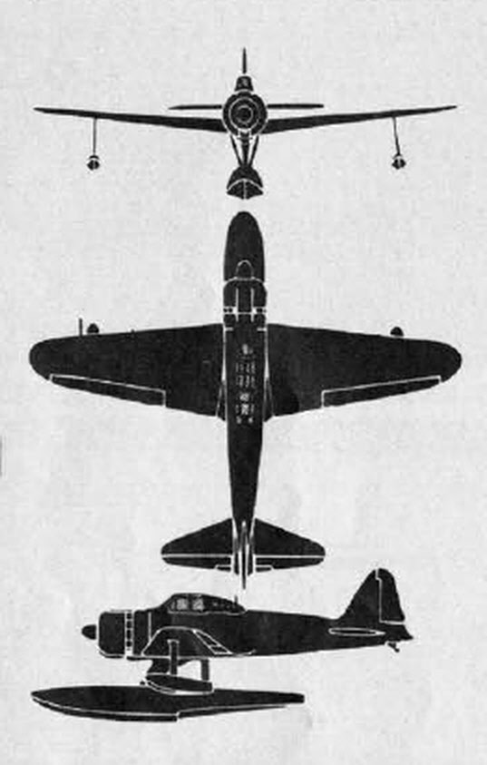 Plans of Nakajima A6M2-N 'Rufe' 