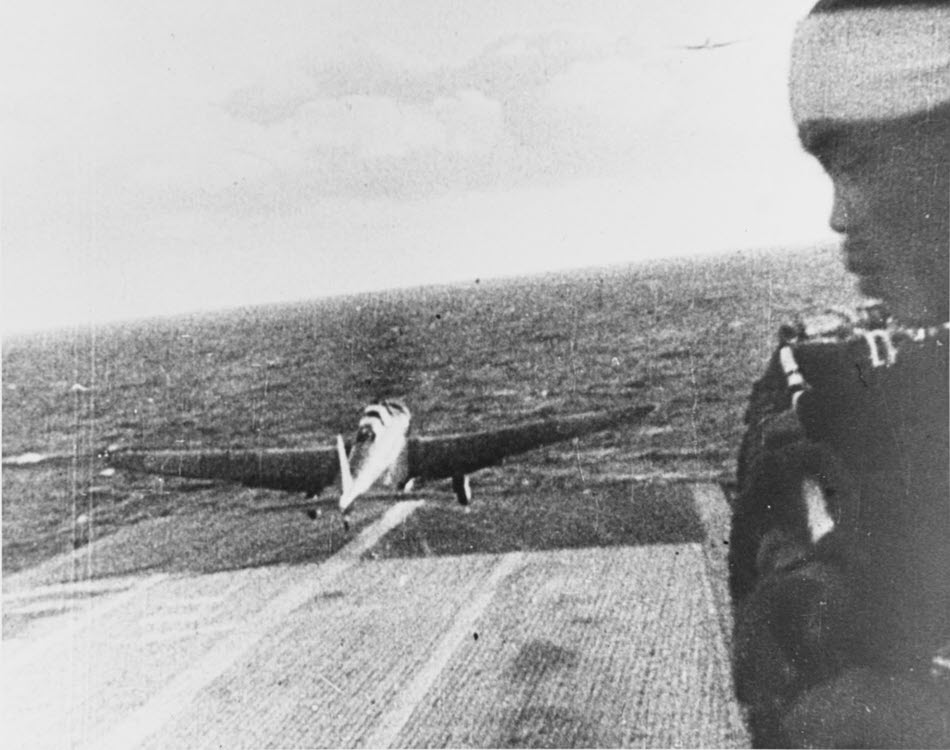 Nakajima B5N 'Kate' taking off from Shokaku to attack Pearl Harbor 