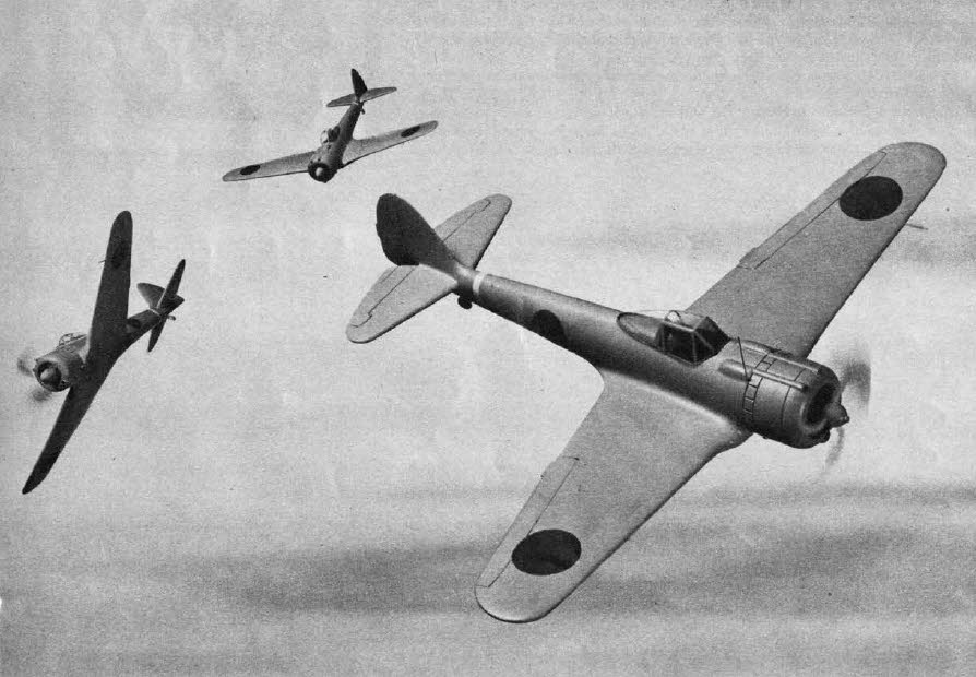 Drawings of Nakajima Ki-43 'Oscar' 