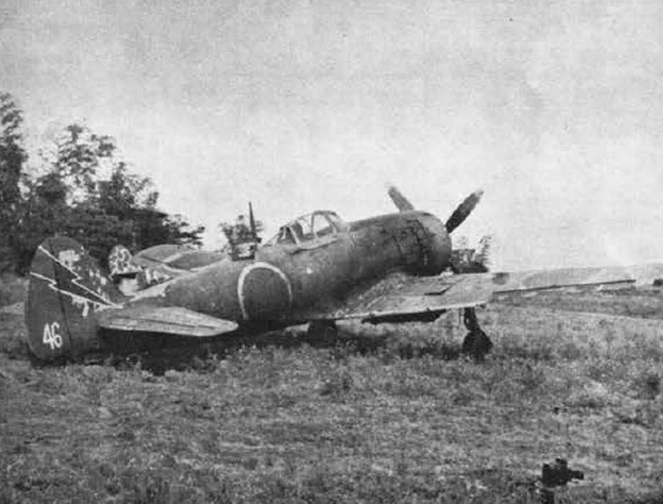 Nakajima Ki-84 Hayate 'Frank' from the right-rear