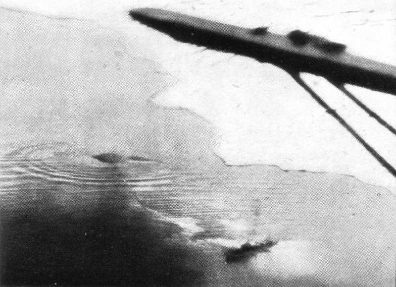 Second Battle of Narvik, 13 April 1940 - USS Eskimo hit by torpedo 
