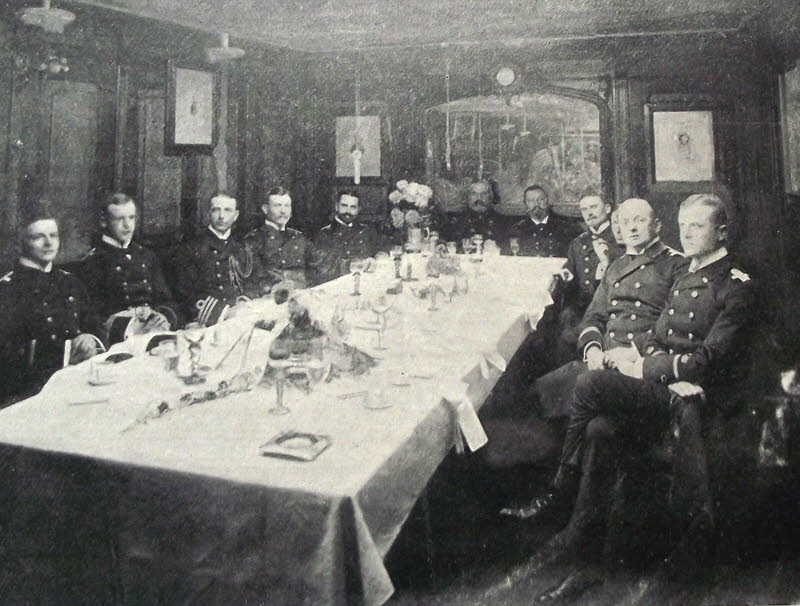 Officer's Mess, German Navy, c.1914 