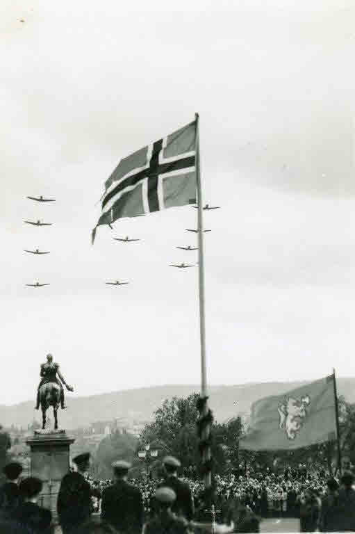 RAF Flyover at Oslo, 1945 (2 of 2)