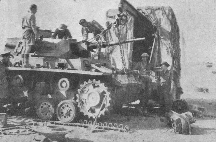 Panzer III being dismantled