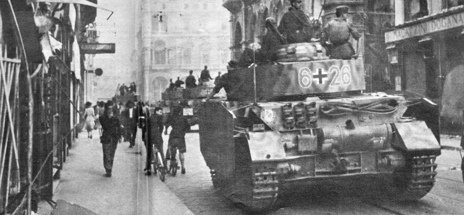 Rear view of Panzer IV ausf H in Milan 