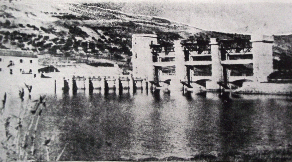 Pescara Dam before Allied raid of 5 May 1944 