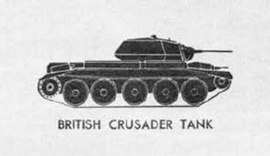 Side plan of Crusader Mk.I 
