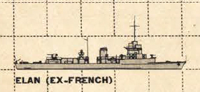 US Plan of Elan Class minesweeping sloop (France) 