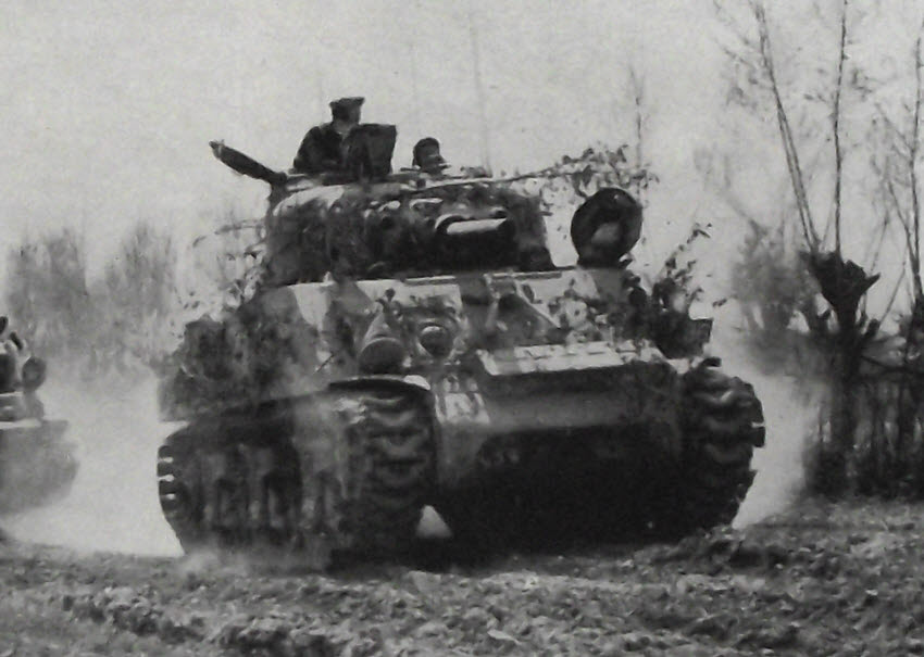 Sherman Mk.IB (105mm) at Conselice, April 1945 