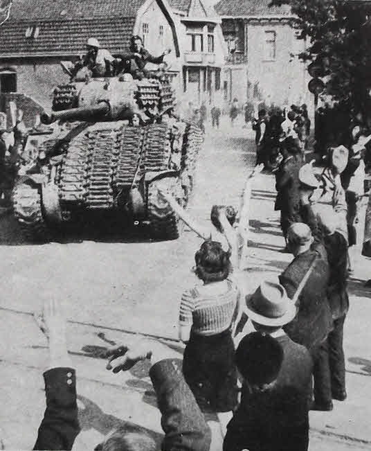 Sherman Firefly of the 49th Division at Ede 