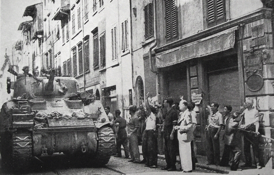Sherman Tank in Florence 