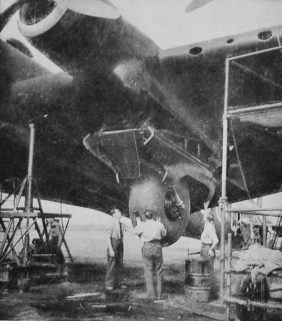 Short Stirling being repaired