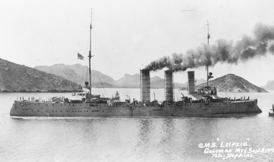 SMS Leipzig at Guaymas, 1914 