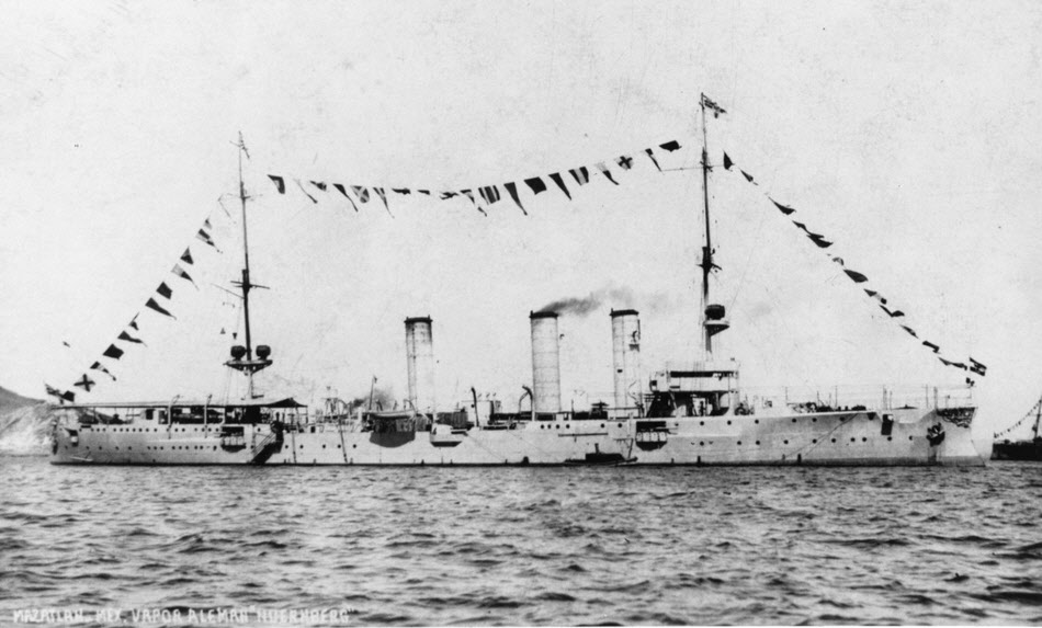 SMS Nurnberg at Mazatlan, 1914 
