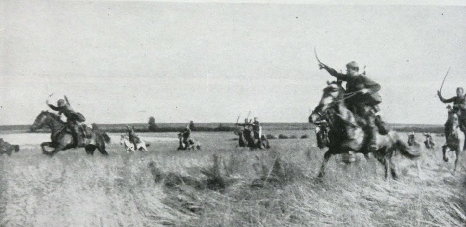 Soviet cavalry charging in the Ukraine, 1944 