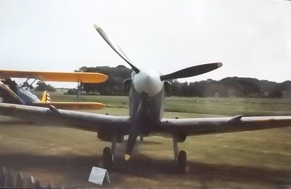 Front view of Spitfire Mk VC AR501 