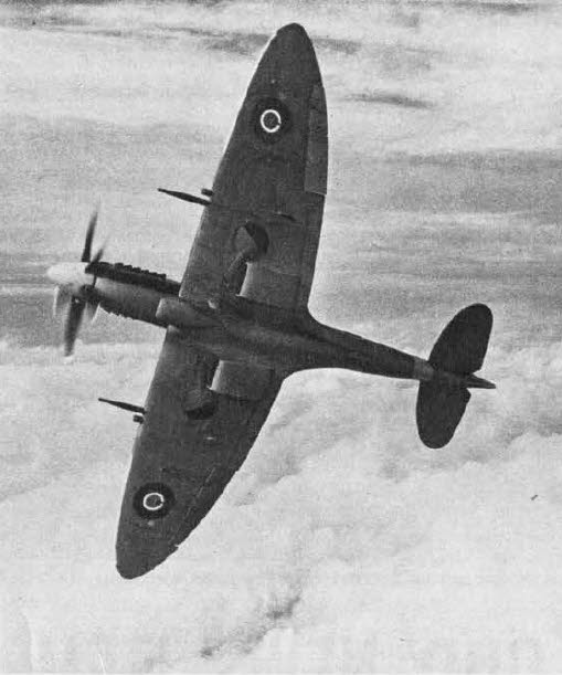 Underneath of Spitfire XIV 