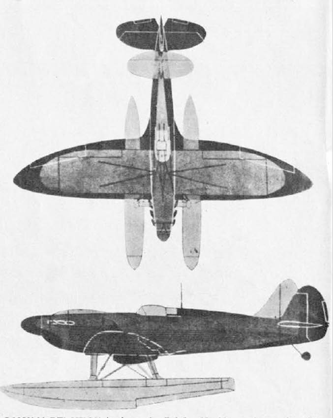 Plans of Spitfire vs S.6B 