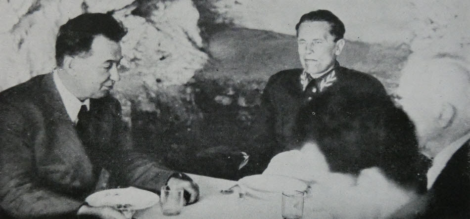 Prime Minister Subasic and Marshal Tito meet, 1944 