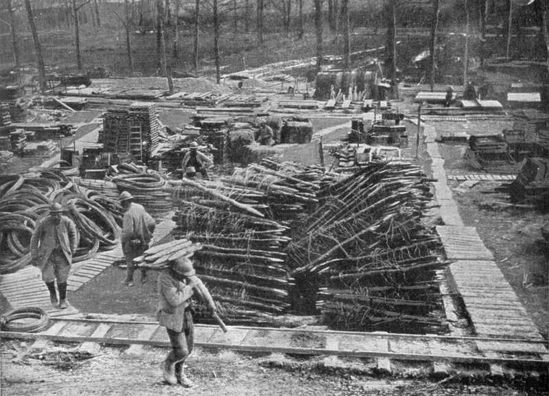 French Supply Dump at Verdun 