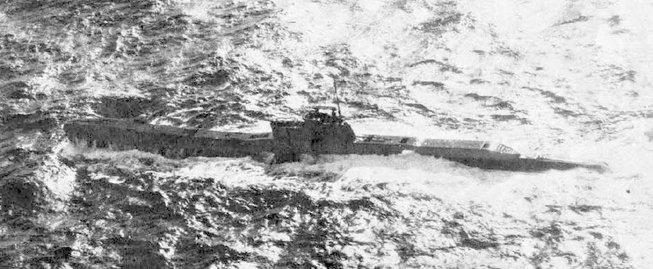 T Class Submarine from above 