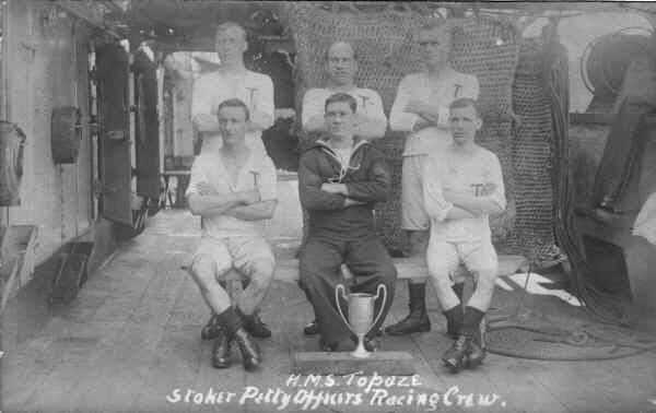 The Stoker Petty Officers Racing Crew on HMS Topaze.