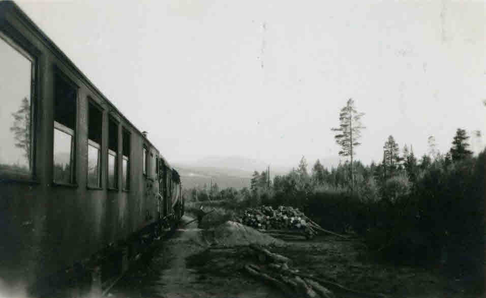 Train from Trondheim to Jessheim, 1945 