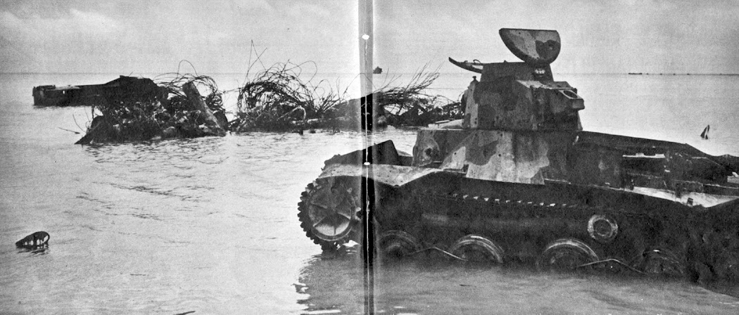 Knocked out Type 95 Ha Go on Tarawa 