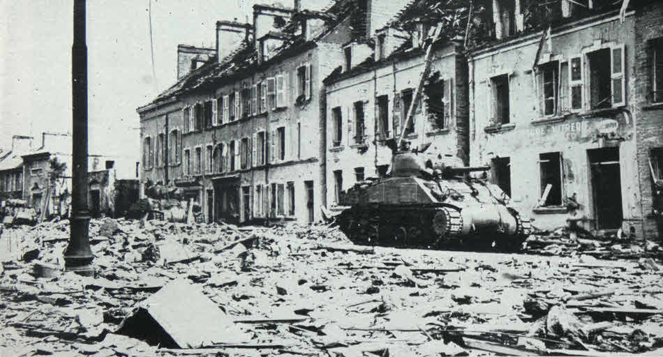 Sherman Tanks in Cherbourg, 1944 
