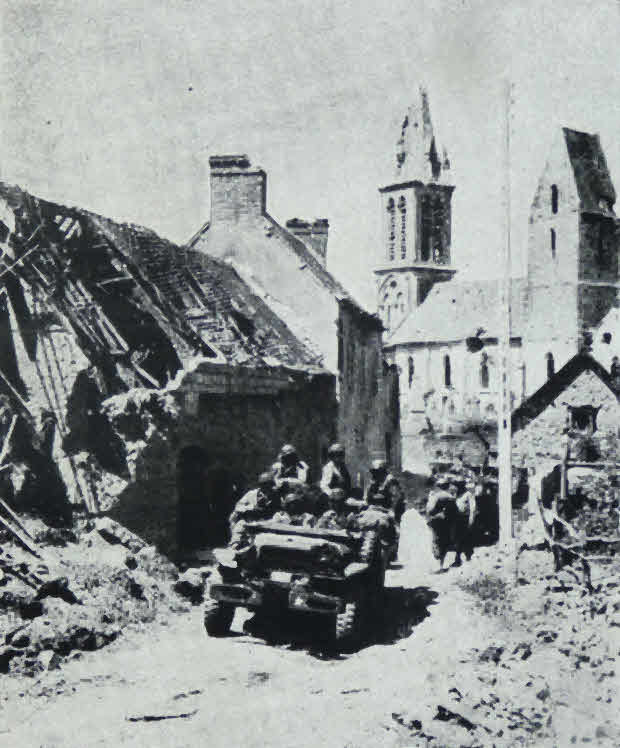 US Troops in St. Jores, July 1944 