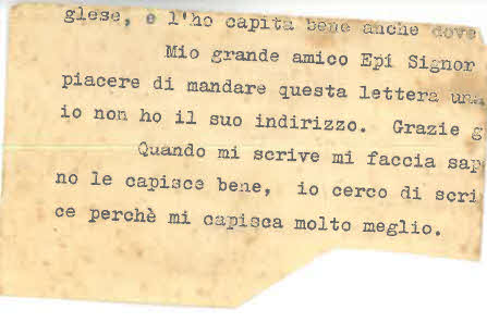 Lt D.W. Gay's War Effort - fragment of letter 